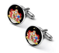 Coat of Arms of The State of Maryland Cufflinks for Men Women Cuff Links Tuxedo Shirt Personalised Printed Jewelry Accessories