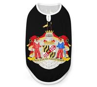 Coat of Arms of The State of Maryland Dog Shirt Cat Tank Top Pet Clothes Sleeveless Summer T-Shirts for Small Medium Puppy