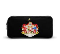 Coat of Arms of The State of Maryland Large Pencil Case Pouch Multifunctional Office Storage Pocket Makeup Bag with Zipper