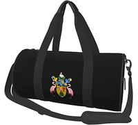 Coat of Arms of The Turks and Caicos Islands Travel Luggage Duffel Bag Sports Rolling Foldable Duffel Bag, Black