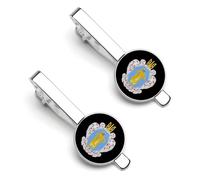 Coat of Arms of The Ukrainian State Casual Tie Clips for Men 1 Pair Classic Tie Bars Suit Jewelry Gift for Father Husband Boyfriend 5.5x2.2cm