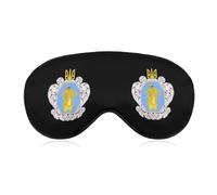 Coat of Arms of The Ukrainian State Fashion Eye Mask Printed Sleep Masks Soft Unisex Blackout Covering with Adjustable Strap