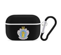 Coat of Arms of The Ukrainian State Stylish Case Cover Compatible with AirPods Pro Hard PC Protector with Keychain