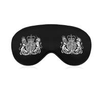 Coat of Arms of United Kingdom Cute Sleep Masks Breathable Eye Mask with Adjustable Strap Light Blocking Comfortable Travel