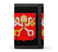 Coat of Arms of Vatican City Printed Trifold Wallets Front Pocket Wallet With ID Window Gifts for Men And Women