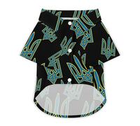 Coat of Arms Ukraine Ukrainians Dog Shirts Summer Pet Clothes Comfort T-Shirts Short Sleeveless Top for Cats Dogs M
