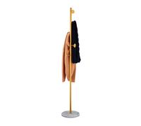 Coat rack Freestanding Hanger 5 Hooks Gold Finish Coat Stand Marble Coat Rack
