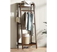 Coat Rack Hanger Extra Large Wardrobe Clothes Rack,Free Standing Closet Organizer Storage Shelves For Entryway And Bed Room (Color : Brown, Size : 50Cm)