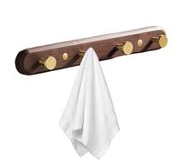 Coat Rack Hooks Wood | Clothing Hooks No Punch Coat | Wall Mount Hanger Bag Hook, Clothes Storage for Bathroom, Living Room, Bedroom