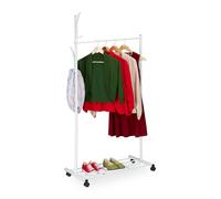 Coat rack Mobile Wardrobe Modern Hanger Lightweight 4 Castors Rolling Coat Rack