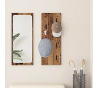 Coat Rack Old wood 80 x 30 x 1.5 cm Engineered Wood Wall-Mounted Hooks for Hall