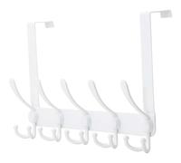Coat Rack, Over The Door Clothes Hanger With 5 Tri Hooks Heavy Duty Towel Rack For Bathroom Cloakroom Wardrobe, Stainless Steel Space Saving Storage S