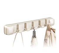Coat Rack Rack - Powerful Suction Cup Stand, Hook Design, Foldable & Removable Function, Durable ABS Construction, Size 405x60x50mm | Hanging Wall Organizer