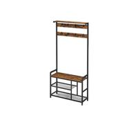 Coat Rack Rustic Brown and Black