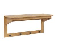vidaXL Coat Rack Honey Brown 90 x 35 x 41.5 cm Solid Pine Wood