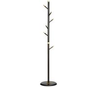 Homcom Freestanding Coat Rack Stand Coat Hanger With 6 Hooks In Brown Brown