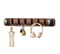 Coat Rack Wall Mount - Hanging Hook Bar, No Drill Key Organizer | Removable Clothes Holder with Strong Grip, Foldable Hat Bag Towel Rail, Space-Efficient Storage for Bedroom Closet Kitchen