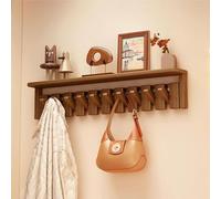 Coat Rack Wall Mount Piano -12 Hooks Hangers Wooden Coat Rack Entryway Wall Art Hook, Piano Key Hangers Coat Hooks for Hanging Coats Keys Hats Towels Bags(Walnut,10 Hooks)