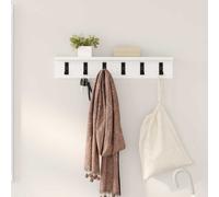 Wall-Mounted Coat Rack Wall-mounted White 60 x 10.5 x 10.5 cm