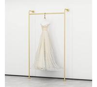 Coat Rack, Wall Mounted Metal Clothing Display Rack, Modern Industrial Design for Home and Retail Use