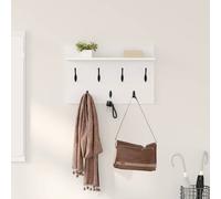 Coat Rack Wall Mounted, Rustic Industrial Wire Coat Hooks with Shelf
