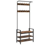Coat Rack with Shelf with Storage Engineered wood Storage Rack Functional vidaX