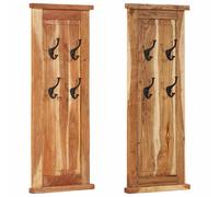 Coat Racks Hallway Clothes Stand Hat Coat Hanger Coat Hook Home 2 pcs vidaXL