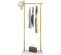 Coat Racks Simple Style Clothing Rack with Marble Shelves Retail Clothing Display Rack Floor-Standing Single Rod Clothes Rack/70X30X160Cm It's so Kind of You
