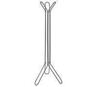 Beliani Coat Stand BRITTON Black, Black
