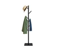 Coat Stand Hallway Hat Rack Jacket 8 Hooks Freestanding Tree Design Wooden MDF
