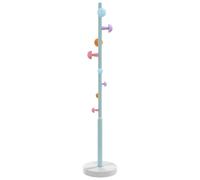 Coat Stand Rack Clothes Hanger Blue Powder-coated Iron vidaXL