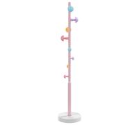 Coat Stand Rack Clothes Hanger Pink Powder-coated Iron vidaXL