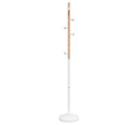 Coat Stand Rack Clothes Hanger White Powder-coated Iron vidaXL