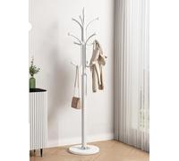 Coat Stand, Standing Coat Rack, Free Standing Clothes Rack with 6 Hooks, 180cm Metal Clothes Stand Coat Rack, Tree Shaped Hat Handbag Scarf Hanger,for Living Room, Bedroom
