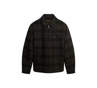 Coat Superdry Blend Check Marron XL