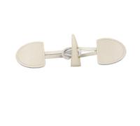 Coat Toggle Fastener, Pack of 6 PU Leather Resin Horn Toggle Buttons 17cm(Beige)