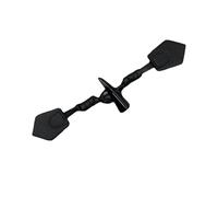 Coat Toggle Fastener, PU Leather Resin Horn Buttons 22cm Pack of 2-6 Pieces(Black B,22CM 5pcs)