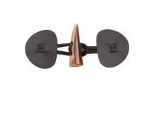 Coat Toggle Fastener, PU Leather Toggle Buttons Resin Horn Closures Pack of 10 for Jackets Coats DIY(8#)