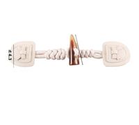 Coat Toggle Fastener, PU Leather Toggle Buttons Resin Horn Closures Pack of 10 for Jackets Coats DIY(2#)