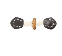 Coat Toggle Fastener, PU Leather Toggle Buttons Resin Horn Closures Pack of 10 for Jackets Coats DIY(7#)