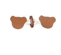 Coat Toggle Fastener, PU Leather Toggle Buttons Resin Horn Closures Pack of 10 for Jackets Coats DIY(9#)
