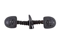 Coat Toggle Fastener, PU Leather Toggle Buttons Resin Horn Closures Pack of 10 for Jackets Coats DIY(13#)