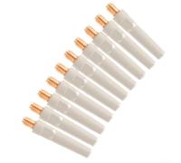 Coated Conducting Welding Nozzle for Spot Welding - Copper Soldering Tip, 45mm Length, 0.8/1.0/1.2 mm Aperture, Fire-Retardant Coat(45 * 1.0)