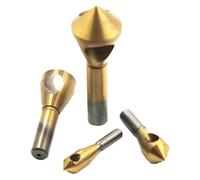 Coated Countersink Drill Bit Set 4pcs For Precise Chamfering In Steel Aluminum And Taper Hole Deburring Tool Taper Hole Cutter