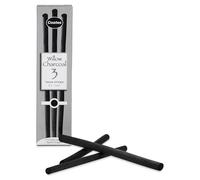 Coates - Set of 3 Charcoal Pencils 10 mm Black