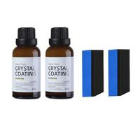 Coating Agent For Automotive Plastics,Plastic Parts Crystal Coating for Car,Plastic Parts Refurbish Agent with Spong,Plastics Refurbishment Coating,Long Duration Plastices Part Refresher Agent (2Set)