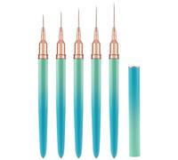 Coating Brush, Fine Coating Brush for Strips, 5/8/13/20/25 mm Detail Brush, Painting Dsig Pens Set for Long Tails, Nails