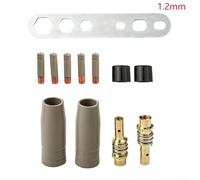 Coating Protection Nozzle Set, Coating Protection Nozzle, Non-Stick Welding Slag Airless 1.0mm, 16PCS For 15AK Coating Protection Nozzle, Slag Management(1.2mm)