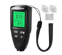 Coating Thickness Gauge 0-2000um Auto Substrate Detect For Automotive Paint Metal Engineering Inspection Measurement Tool(black)