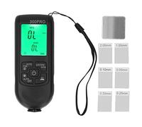 Coating Thickness Meter Digital Paint Gauge 0-2000um Range, White, Portable Design - High Accuracy Display, Multi - Statistics, Automotive and Industrial Use (Black)